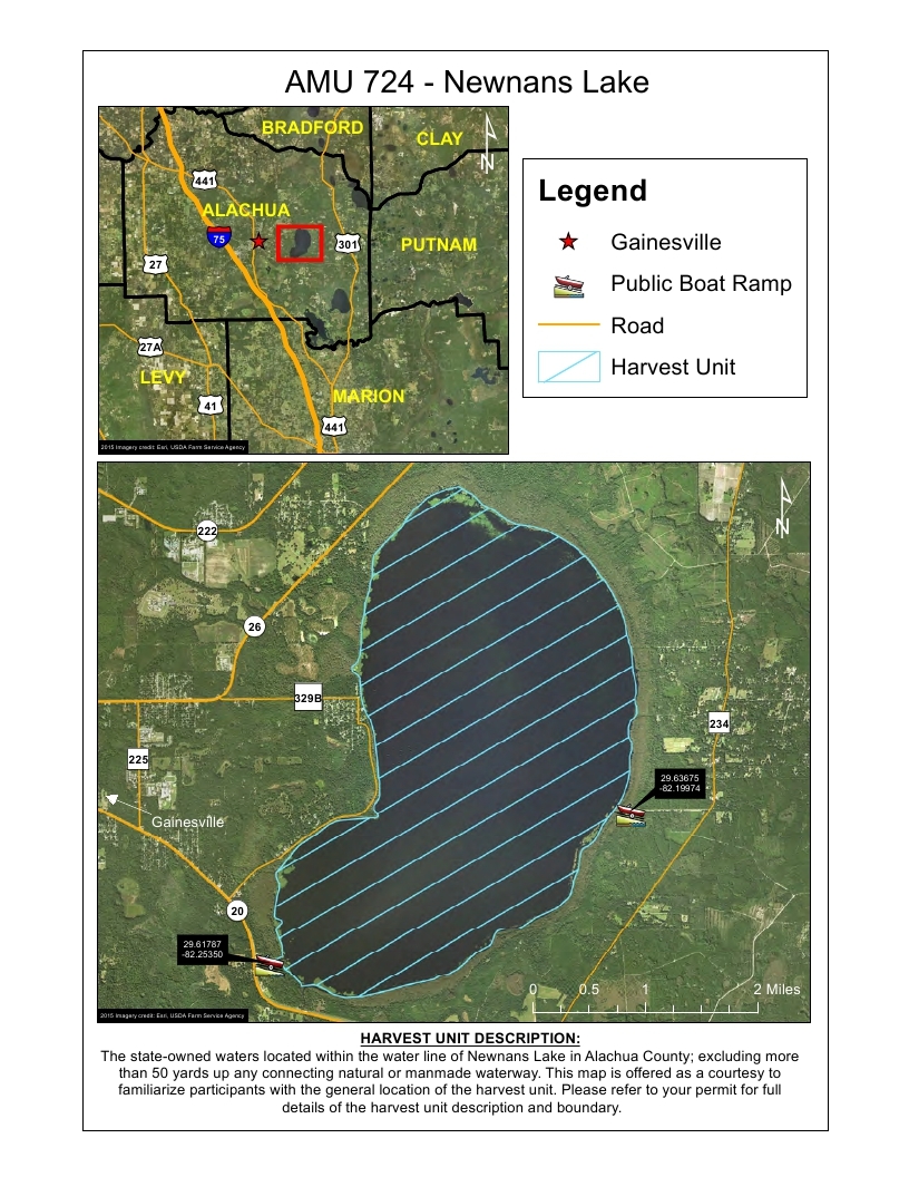 newnans lake gator hunting maps fwc